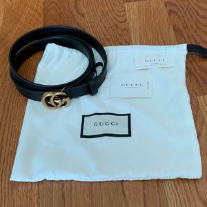 Gucci GG belt (thin 0.8”)